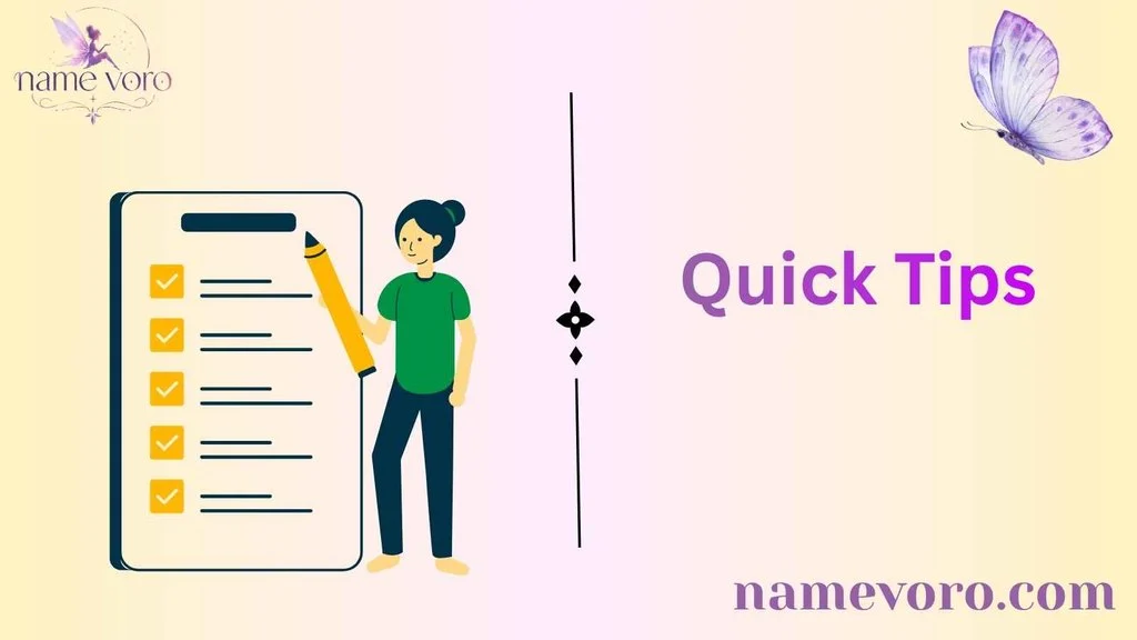 Quick Tips