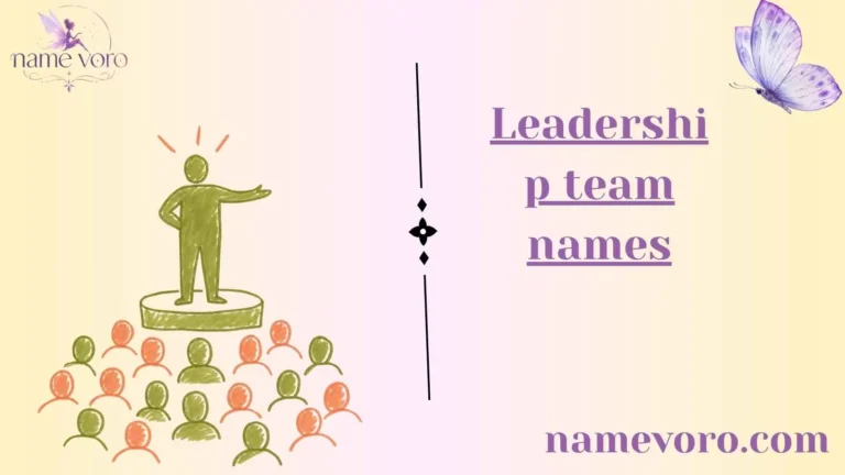 Leadership team names