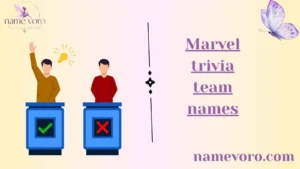 Marvel trivia team names