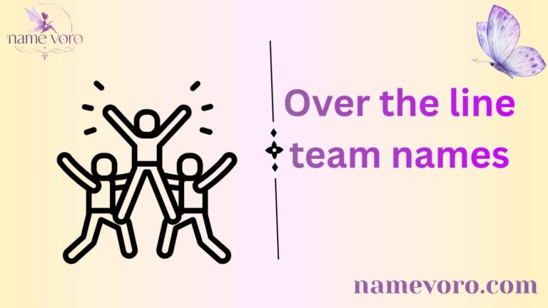 Over the line team names