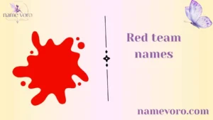 Red team names
