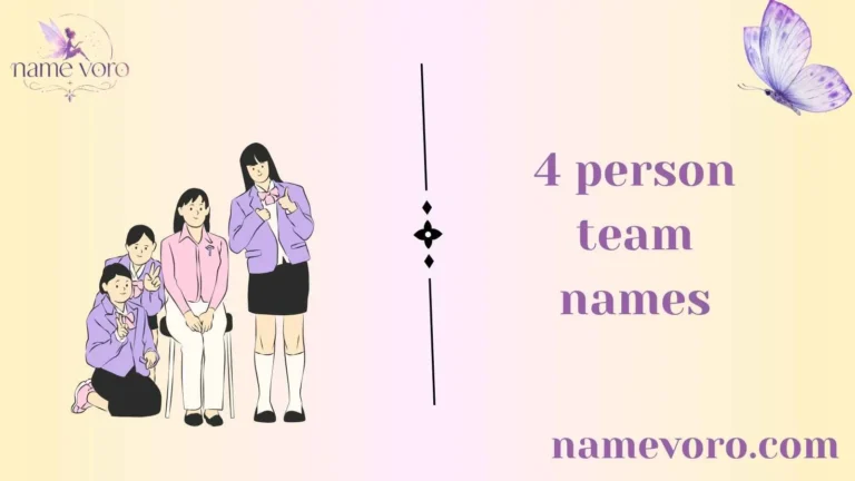 4 person team names