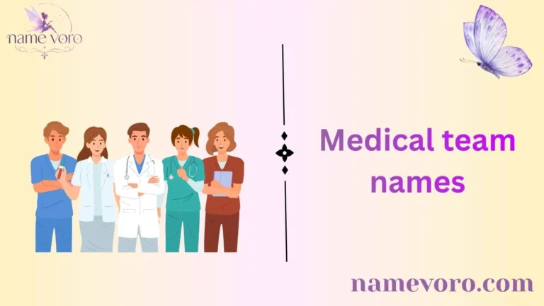 303+ Medical Team Names That Stand Out 🩺