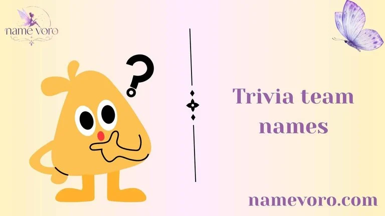 Trivia team names