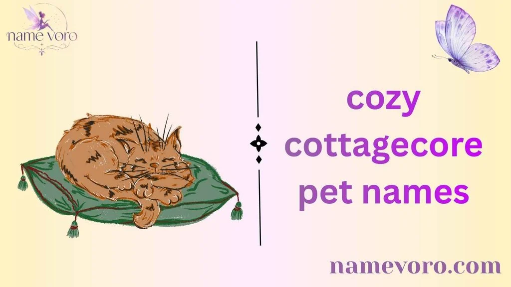 cozy cottagecore pet names