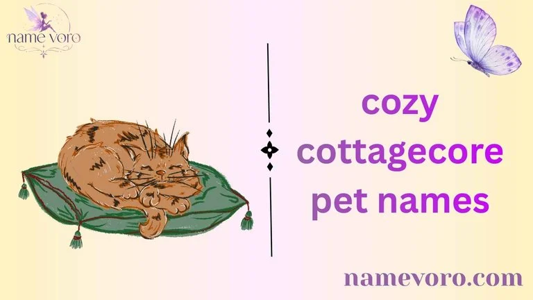 cozy cottagecore pet names