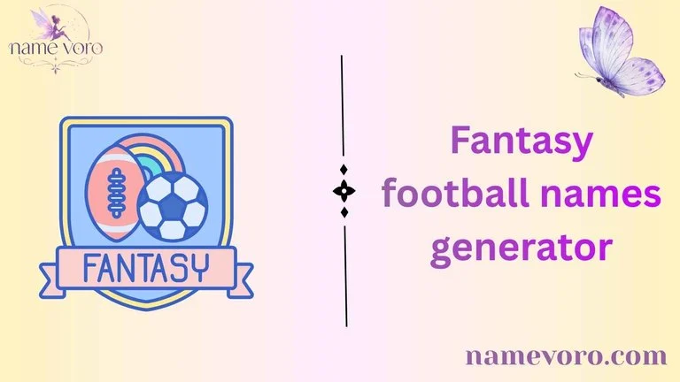 Fantasy football names generator