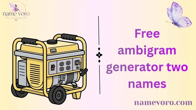 Free Ambigram Generator for Two Names