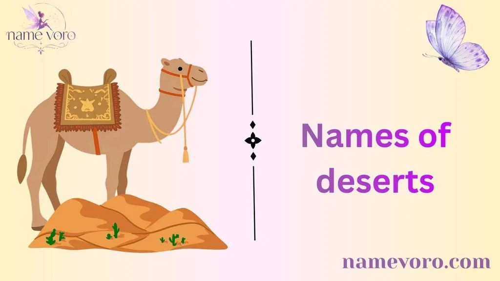 Names of deserts