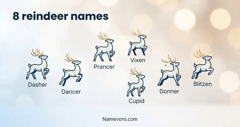 8 reindeer names