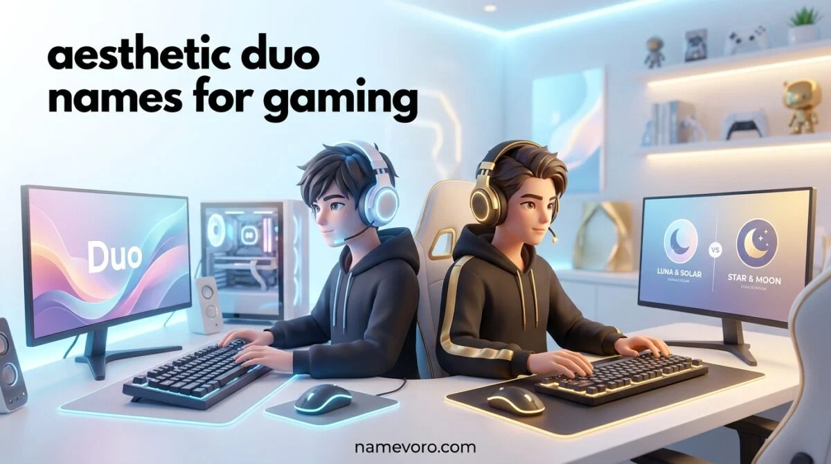 aesthetic duo names for gaming