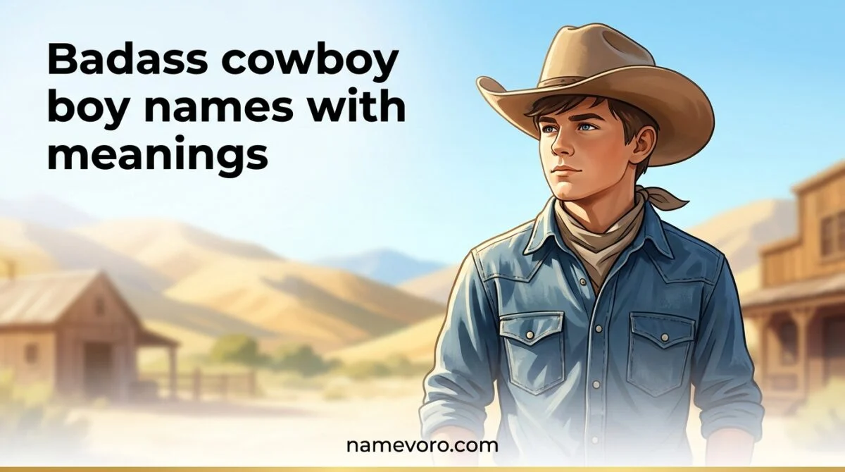 Badass cowboy boy names with meanings