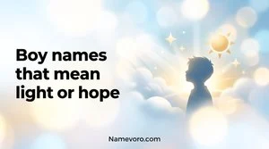 Boy names that mean light or hope