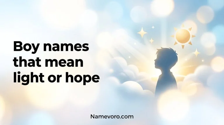 Boy names that mean light or hope