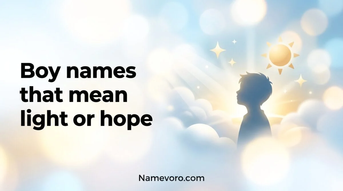 Boy names that mean light or hope