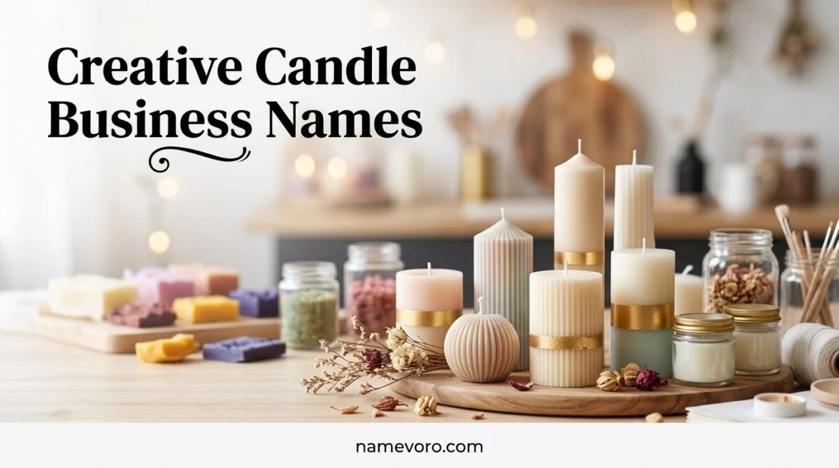 creative candle business names