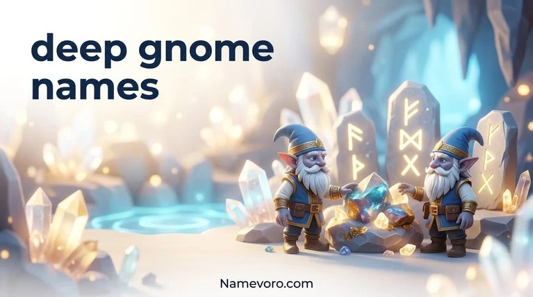 deep gnome names