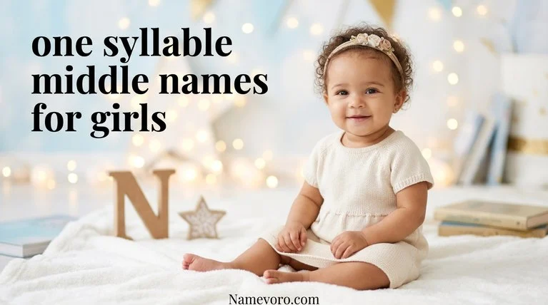 one syllable middle names for girls