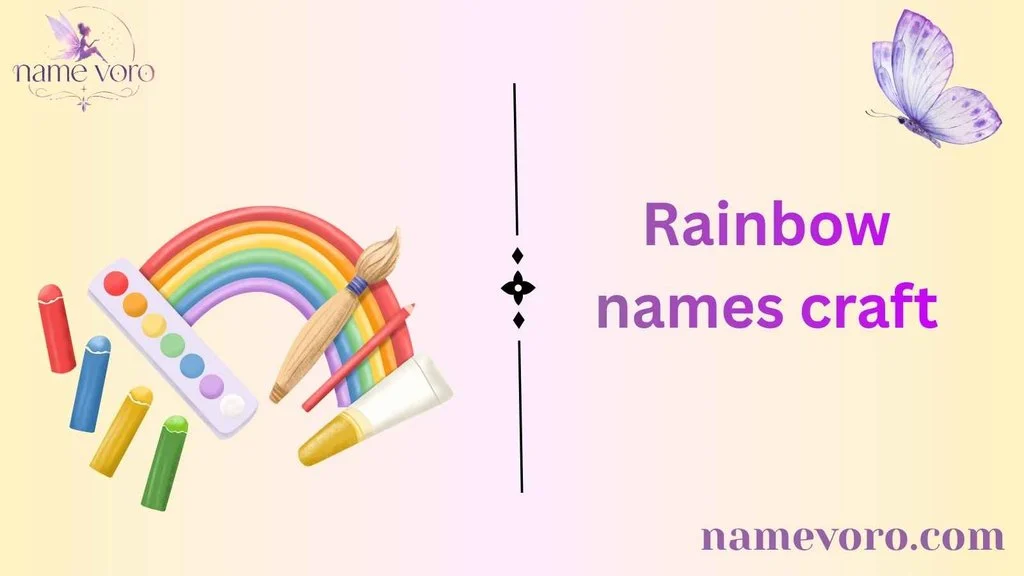 Rainbow names craft