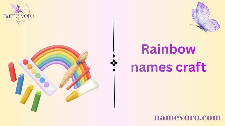 Rainbow names craft
