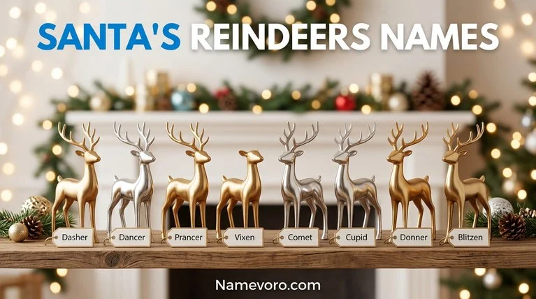santa's reindeers names