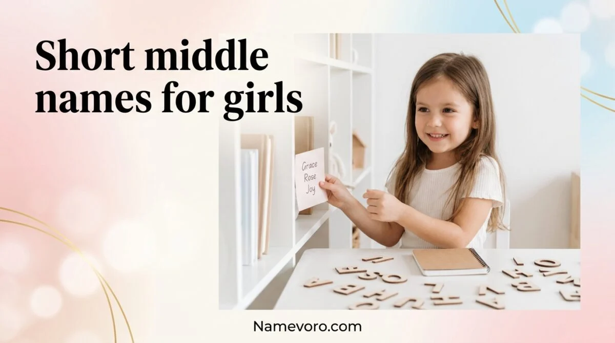 Short middle names for girls