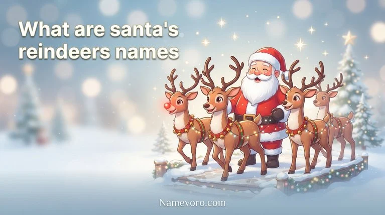 What are santa's reindeers names